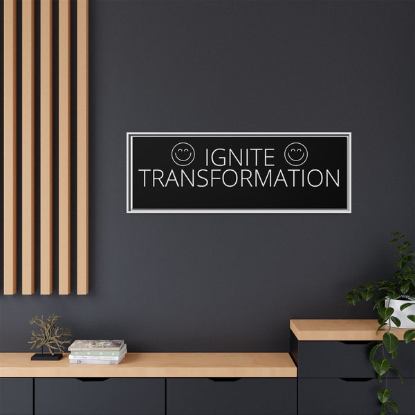 Multi-color framed Ignite Transformation Matte Canvas, perfect for home decor