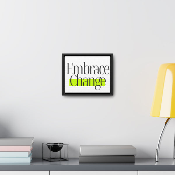 Embrace Change Gallery Canvas Wraps, Horizontal Frame - Stylish Home Decor Artistic Print for Living Room or Office