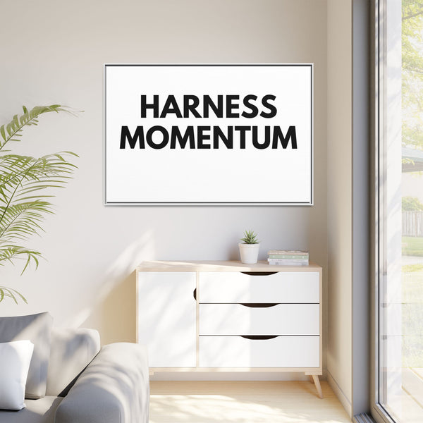 Harness Momentum Matte Canvas, Framed (Multi-color) product in stylish home decor setting