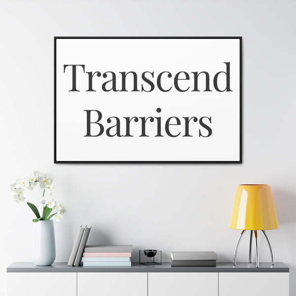 Indoor use only black frame with cotton fabric canvas