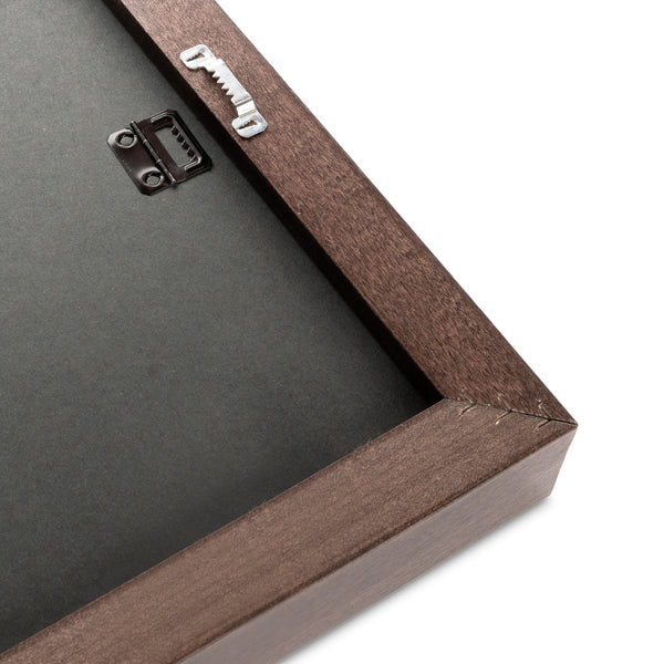 Black framed canvas with high image quality and detail