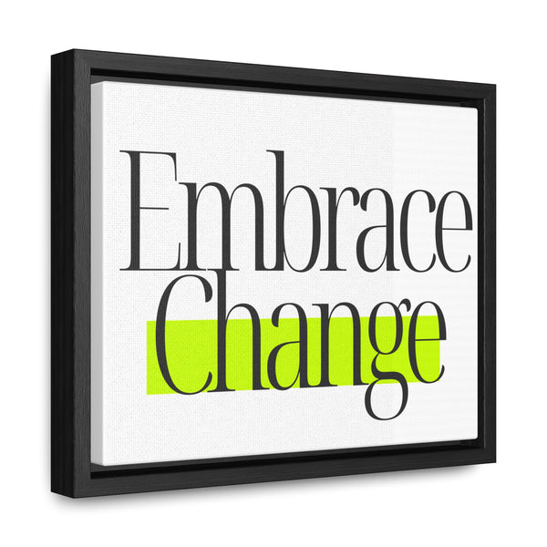 Embrace Change Gallery Canvas Wraps, Horizontal Frame, showcasing elegant, modern artwork