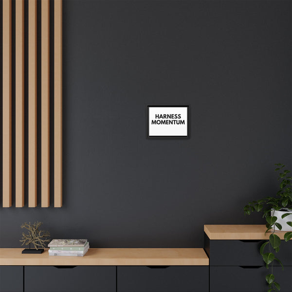 Multi-color framed Harness Momentum Matte Canvas showcasing dynamic design elements