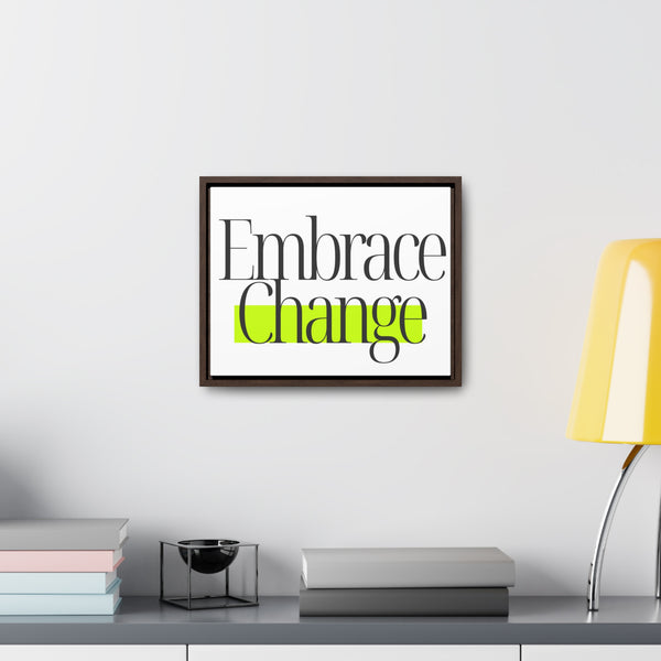 Embrace Change Gallery Canvas Wraps, Horizontal Frame - Modern Artistic Home Decor Piece with Bold and Vibrant Colors