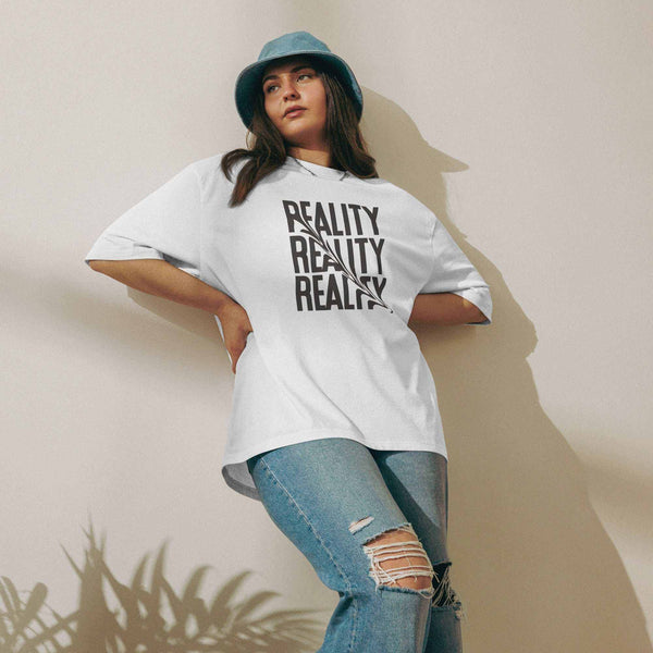 Reality Oversized heavyweight t-shirt
